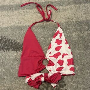 Going out backless tank top from Shein. Size small (4), hot pink and white